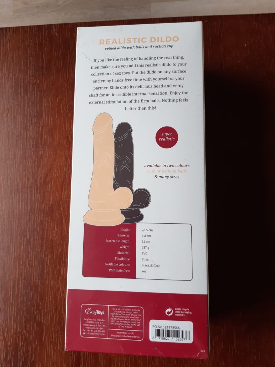 Realistische Dildo Met Balzak Cm Easytoys