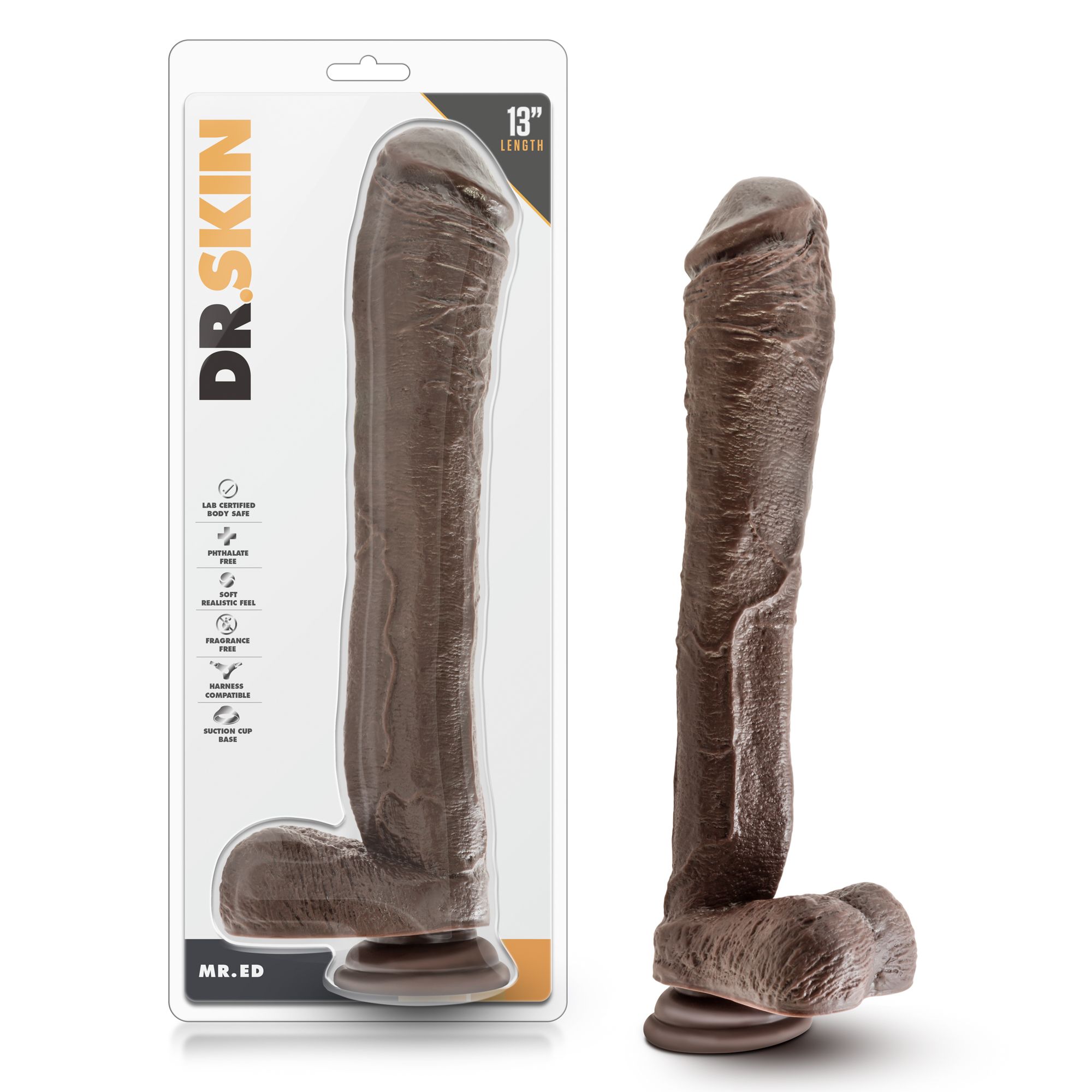 Dr Skin Mr Ed Xl Dildo Met Zuignap Cm Pabo Be