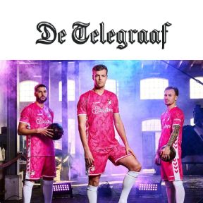 FC Emmen en EasyToys vragen met roze shirts aandacht voor teelbalkanker