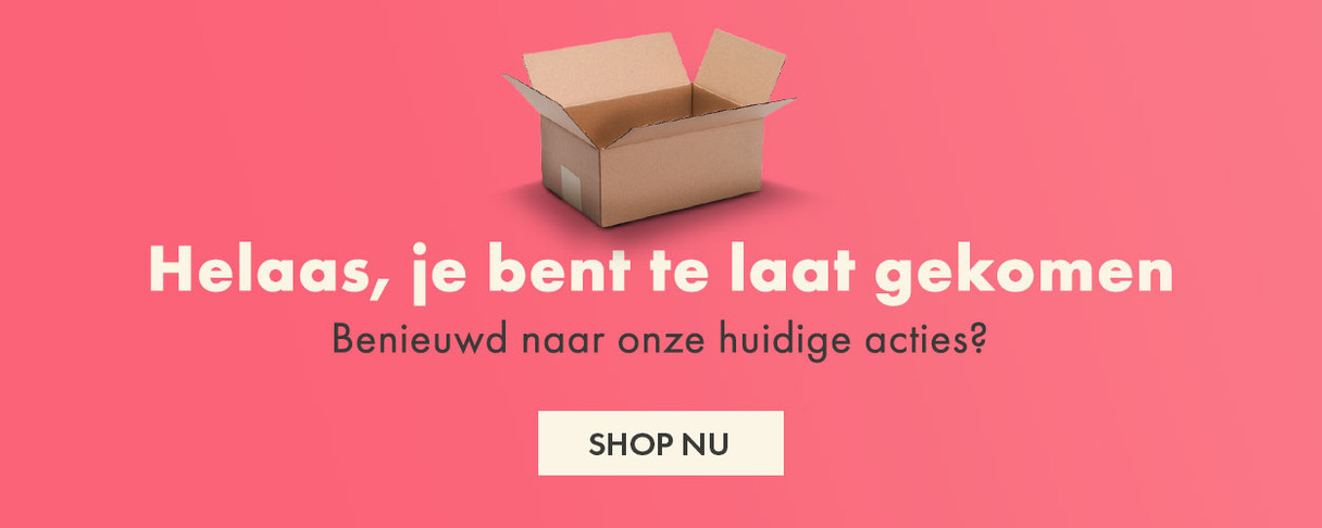 Helaas, je bent te laat gekomen!