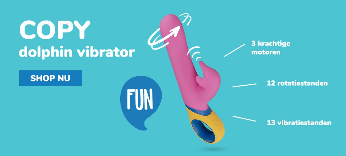 Shop deze kleurrijke dolphin vibrator van PMV20