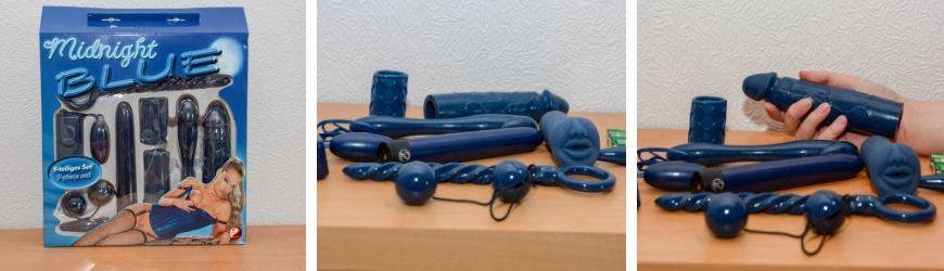 vibrator set blauw
