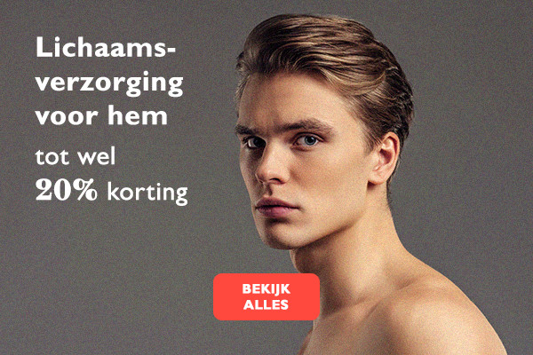 Lichaamsverzorging voor mannen tot 20% korting