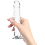Crystal Addition - Transparante Realistische Dildo - 20 cm