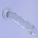 Crystal Addition - Transparante Realistische Dildo - 20 cm