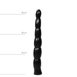 All Black Dildo 31.5 cm - Zwart