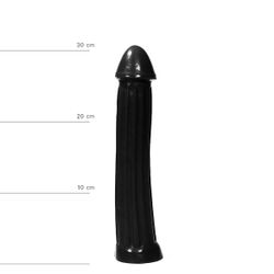 Vibrador XXL de 31.5 cm - Negro