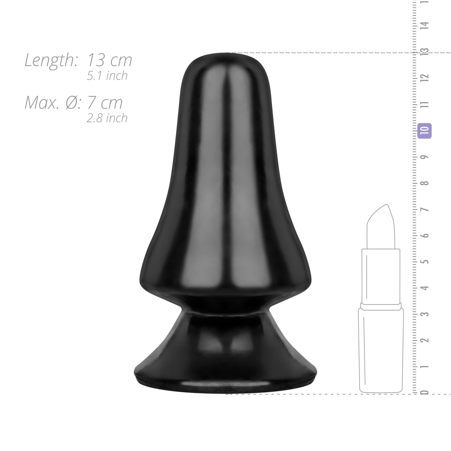 all black anal plug All Black Joey Butt Plug 10 cm main image 0