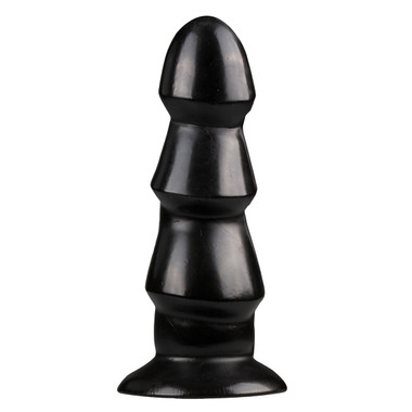 Schwarzen Analdildo mit Rippen - EasyToys