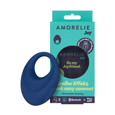 amorelie penisring App-gesteuerter vibrierender Penisring Grow - Blau