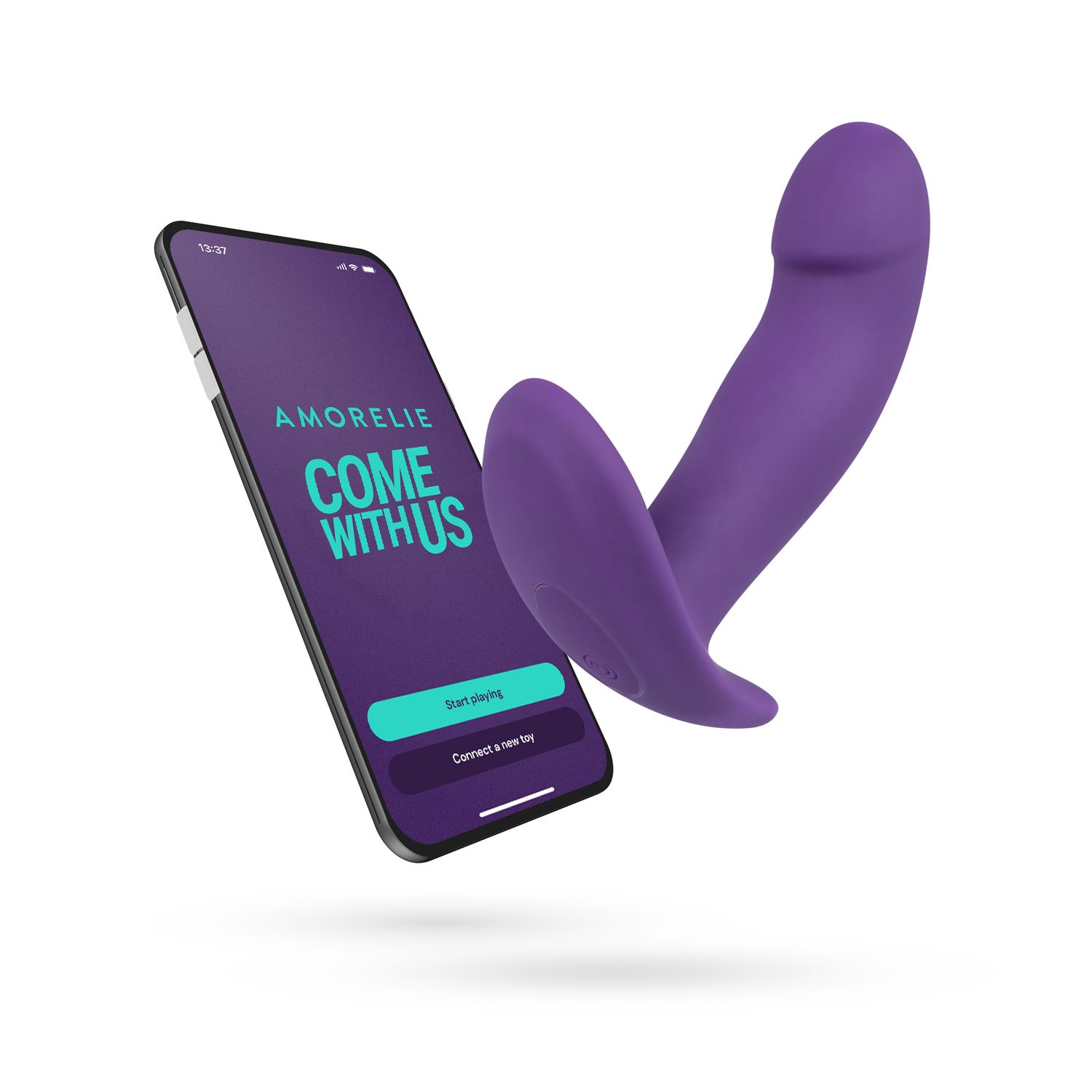 Shuffle - App-gesteuerter Anal & G-Punkt-Vibrator - Lila - AMORELIE