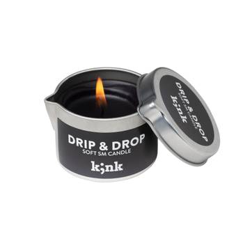 ‘Drip & Drop' - Soft-SM-Candle in Schwarz 