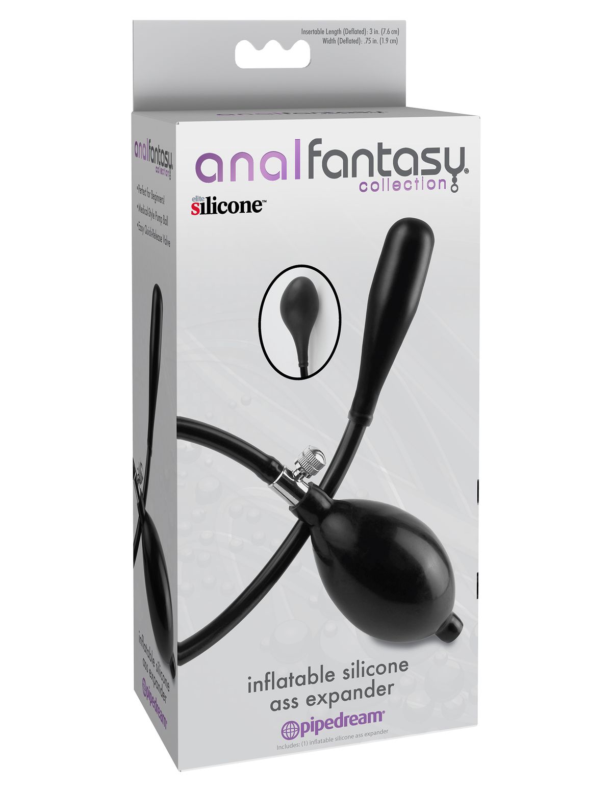 Anal Fantasy Collection - Opblaasbare Siliconen Ass Expander foto 3