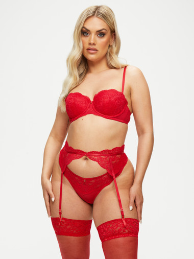 Garter Belt Sexy Lace Planet - red