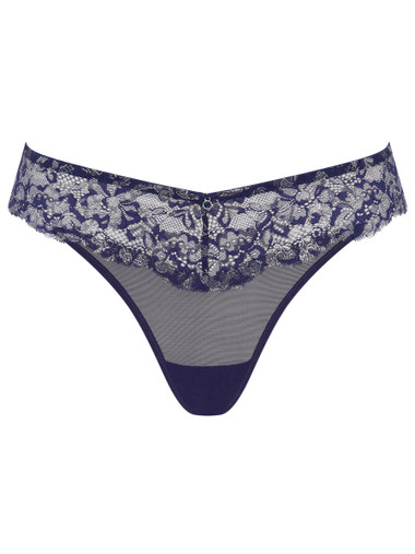 Sexy Spitzen Planet String - Blau/Silber
