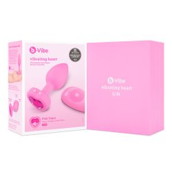 B-Vibe - Vibrating Heart Plug S/M Pink