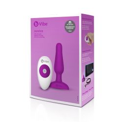 B-Vibe - Novice Remote Control Plug Fuchsia