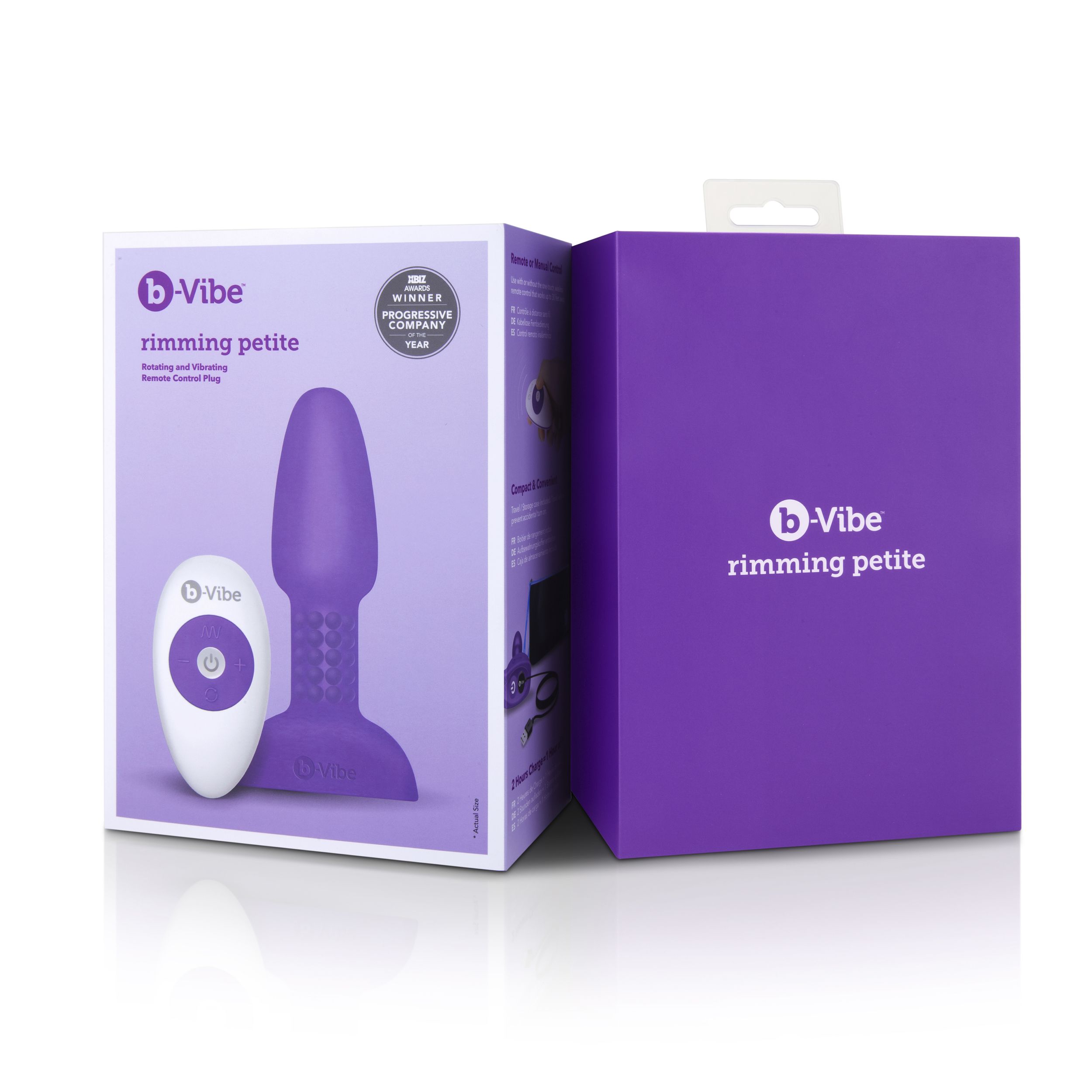 B-Vibe - Rimming Petite Remote Control Plug Paars - Afbeelding 9