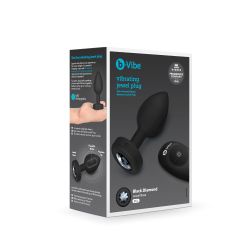 B-Vibe - Vibrerende Juwelen Plug M/L Zwart