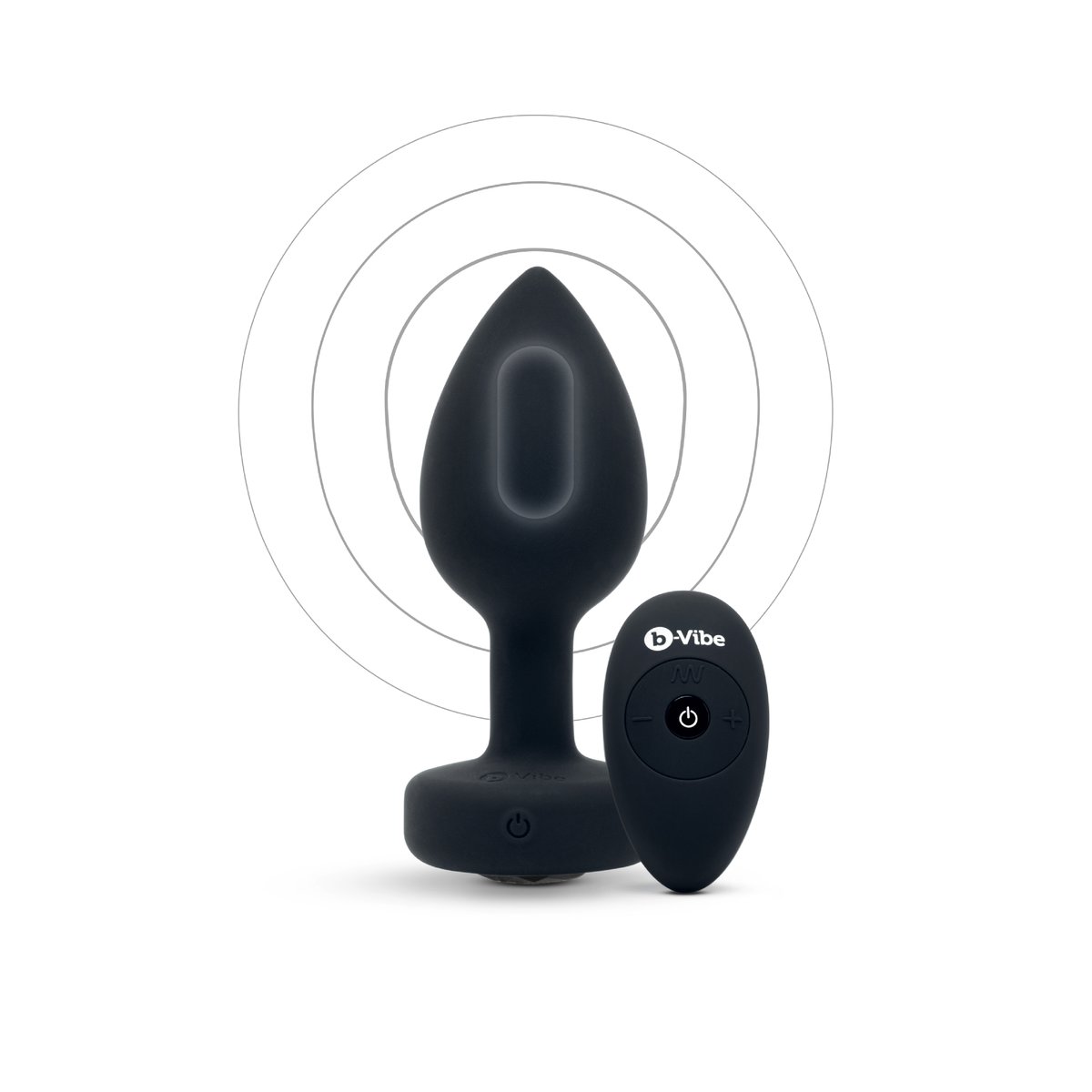 B-Vibe - Vibrerende Juwelen Plug M/L Zwart