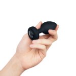 B-Vibe - Vibrerende Juwelen Plug M/L Zwart