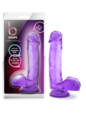 B Yours Sweet 'N Hard Realistische Dildo - Paars