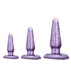 B Yours - Analplug-Set - Lila Swirl