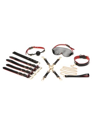 XR Brands - Lover's Luxe Bondage Set - Zwart
