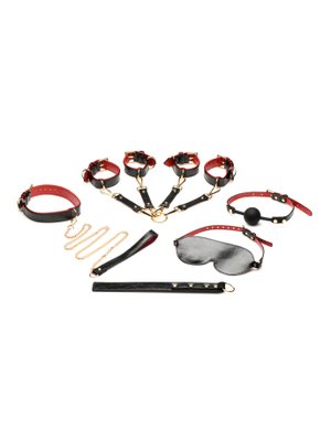 XR Brands - Lover's Luxe Bondage Set - Zwart