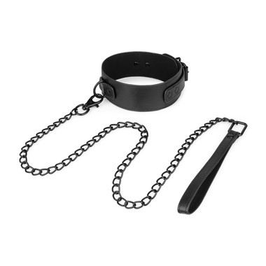 Bedroom Fantasies Halsband mit Leine aus Kunstleder - AMORELIE