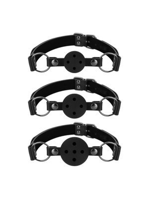 Bedroom Fantasies - Set van 3 Ball Gags - Zwart