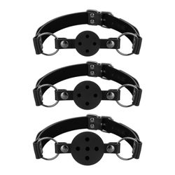 Bedroom Fantasies - Set of 3 Ball Gags - Black