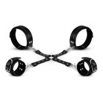 Bedroom Fantasies - Bondageharnas Handboeien en Hogtie Set - Zwart