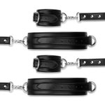 Bedroom Fantasies - Bondageharnas Handboeien en Hogtie Set - Zwart