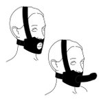 Bedroom Fantasies - Hoofd Harnas Strap-On - Zwart