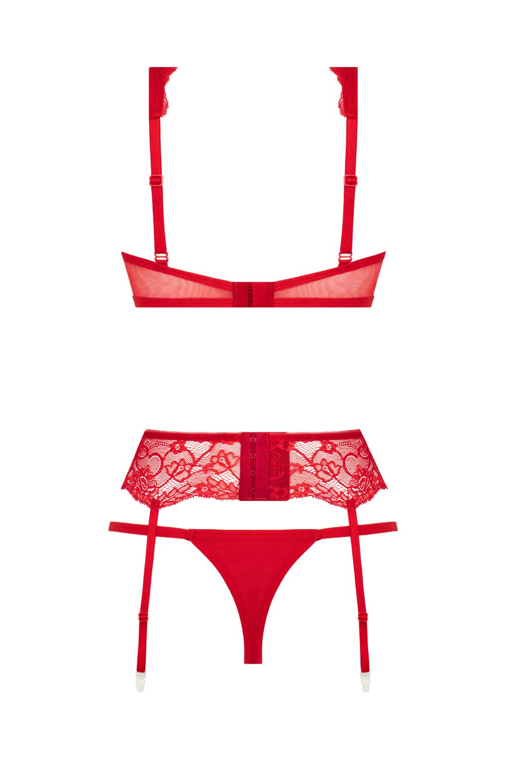 Christine - 3-delige Bh-set Marzia rood