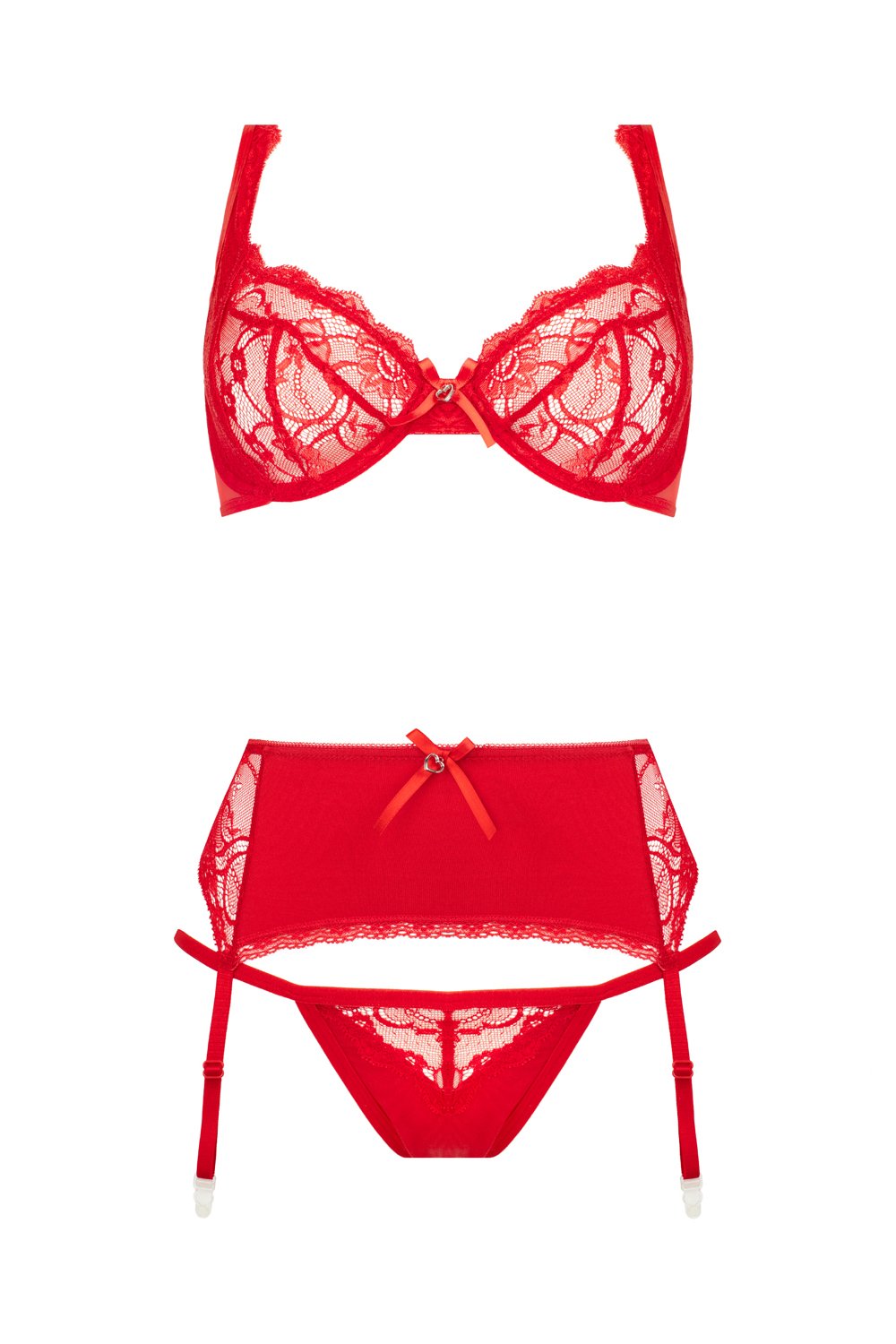 Christine - 3-delige Bh-set Marzia rood