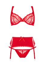 Christine - 3-delige Bh-set Marzia rood
