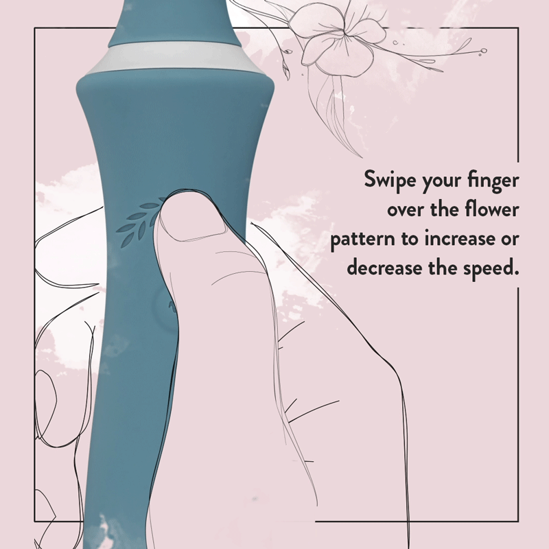 Bloom - The Orchid Wand Vibrator - Swipe Technologie foto 2
