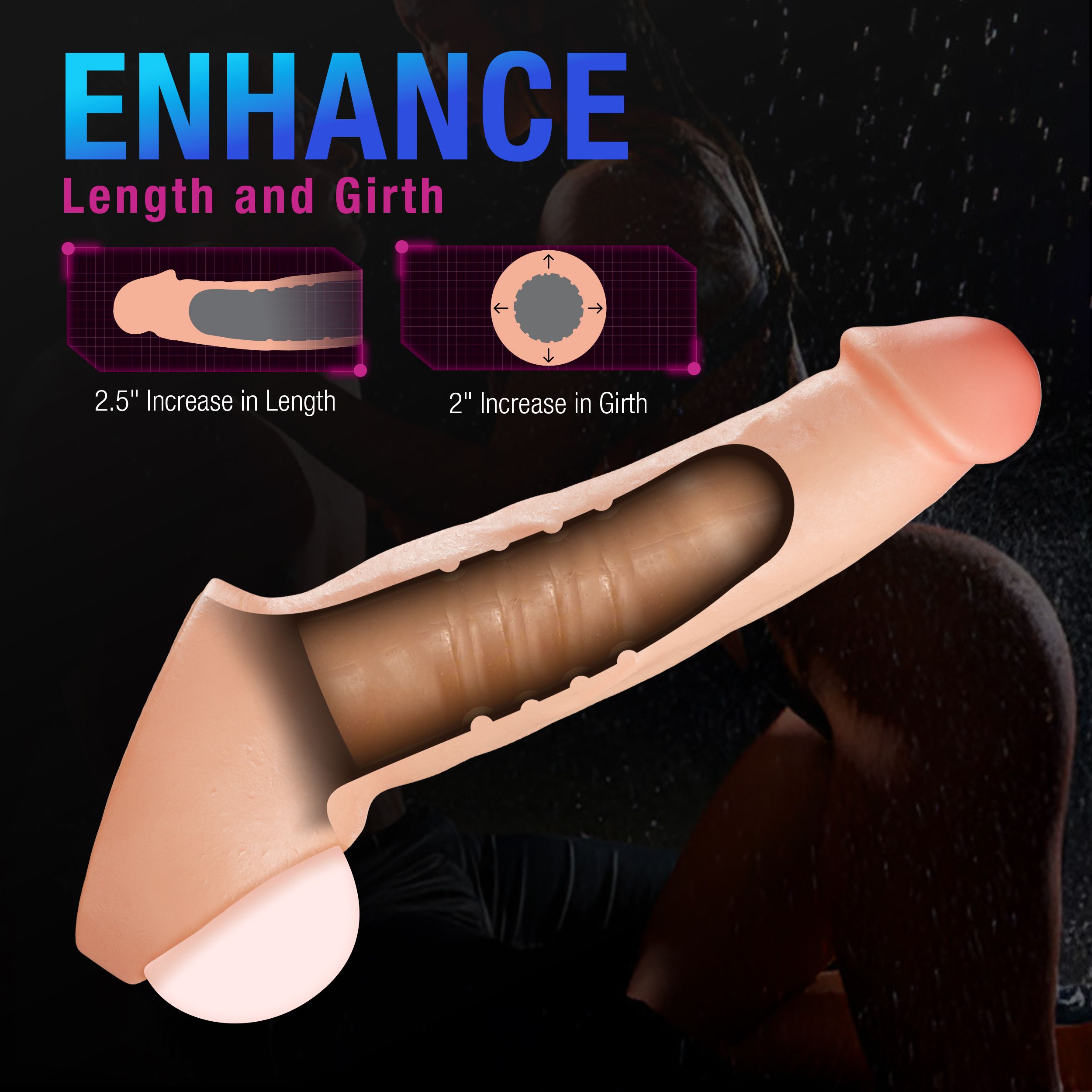 Blush - Performance Plus Thrive Penis Xtender Siliconen - 6,3 cm - Afbeelding 8