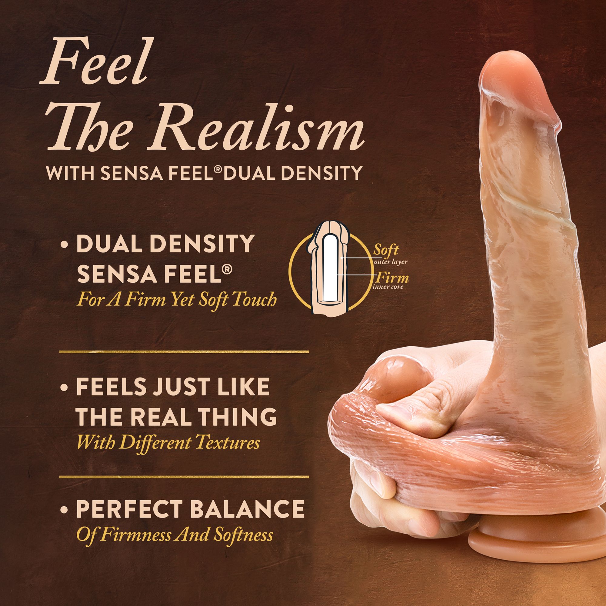 Blush - Renaissance DaVinci Dildo met Schuivende Voorhuid - 20 cm foto 8