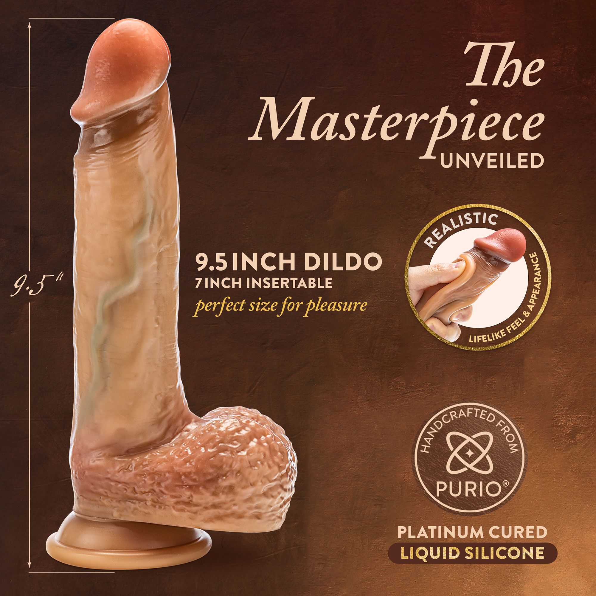 Blush - Renaissance Raphael Dildo met Schuivende Voorhuid - 24 cm foto 6