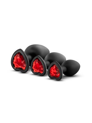 Blush - Luxe Bling Plugs Trainingskit Zwart met Rode Edelstenen