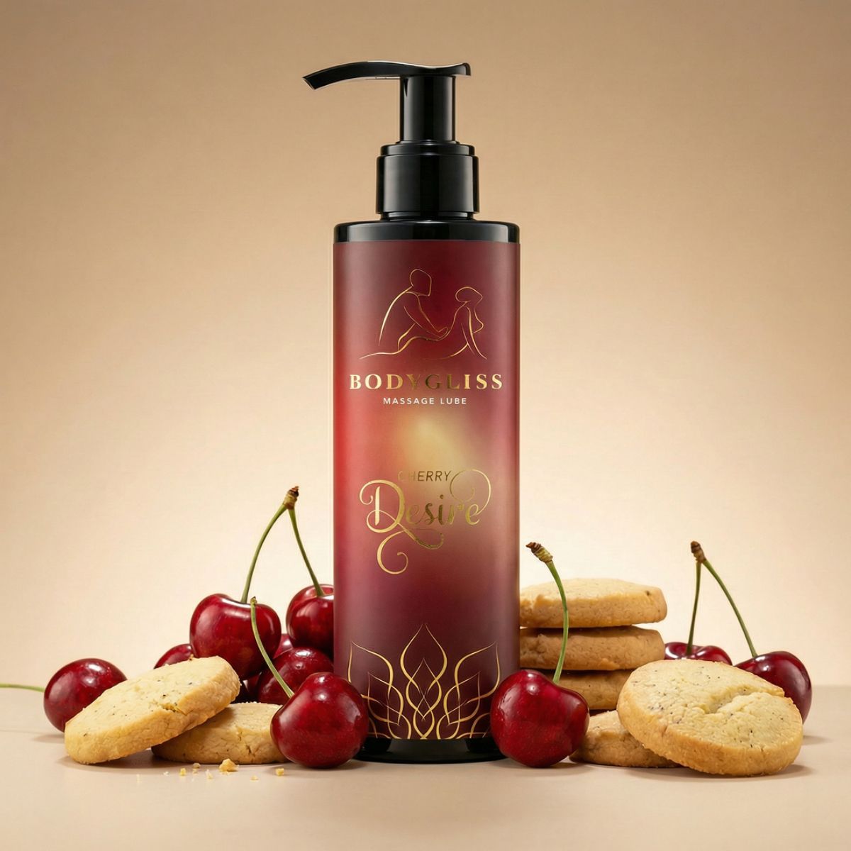 BodyGliss - Cherry Desire Massageolie en Glijmiddel - 150 ml - Afbeelding 2