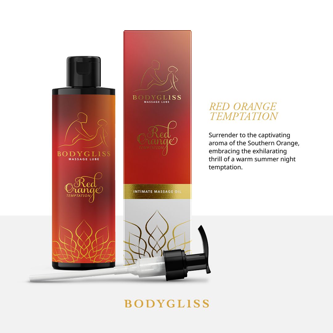 BodyGliss - Massage Olie En Glijmiddel in 1 Rode Sinaasappel - 150 ml foto 2