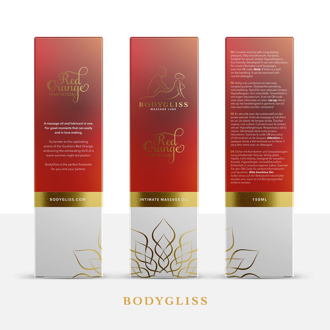 BodyGliss - Massage Olie En Glijmiddel in 1 Rode Sinaasappel - 150 ml foto 3