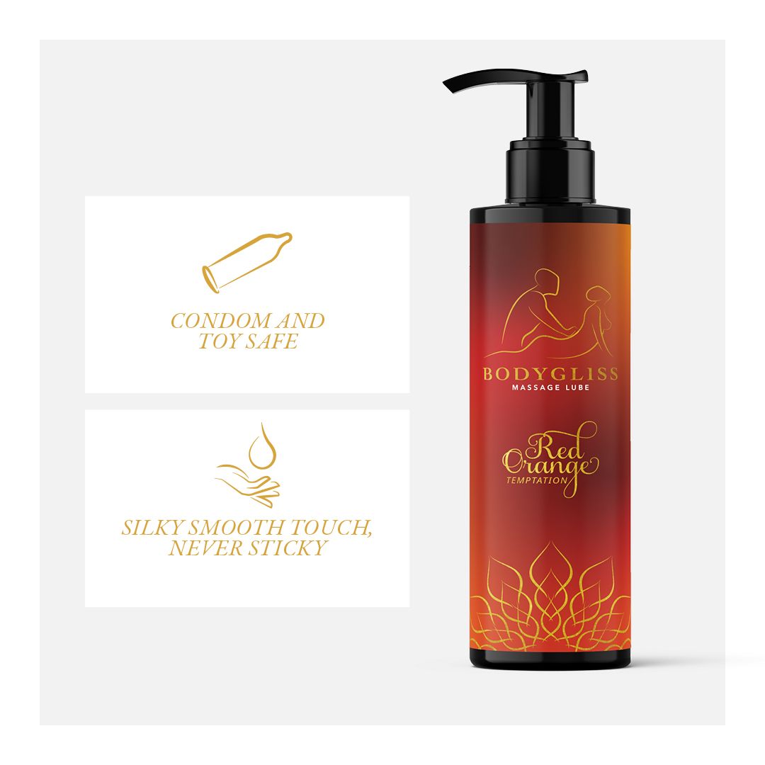 BodyGliss - Massage Olie En Glijmiddel in 1 Rode Sinaasappel - 150 ml foto 5