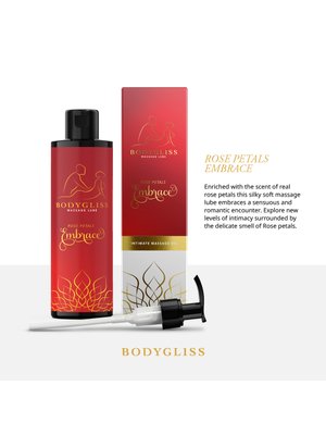 BodyGliss - Massage Olie En Glijmiddel in 1 Rozenblaadjes -150 ml