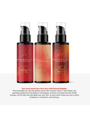 BodyGliss - Travel Edition 3-pack - Sensual Delight