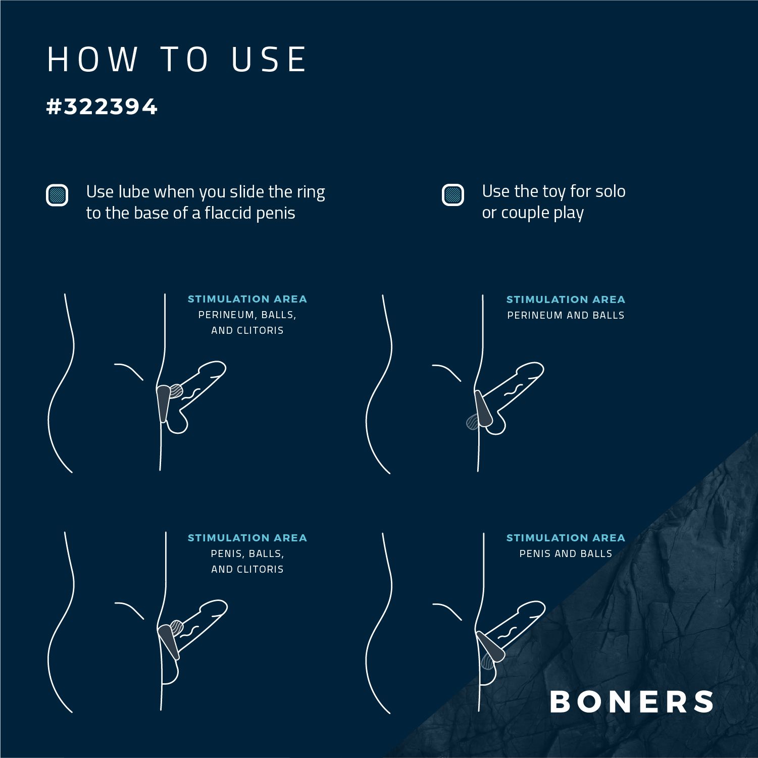 Boners - Vibrerende Siliconen Cockring - Stimulatiebol foto 2